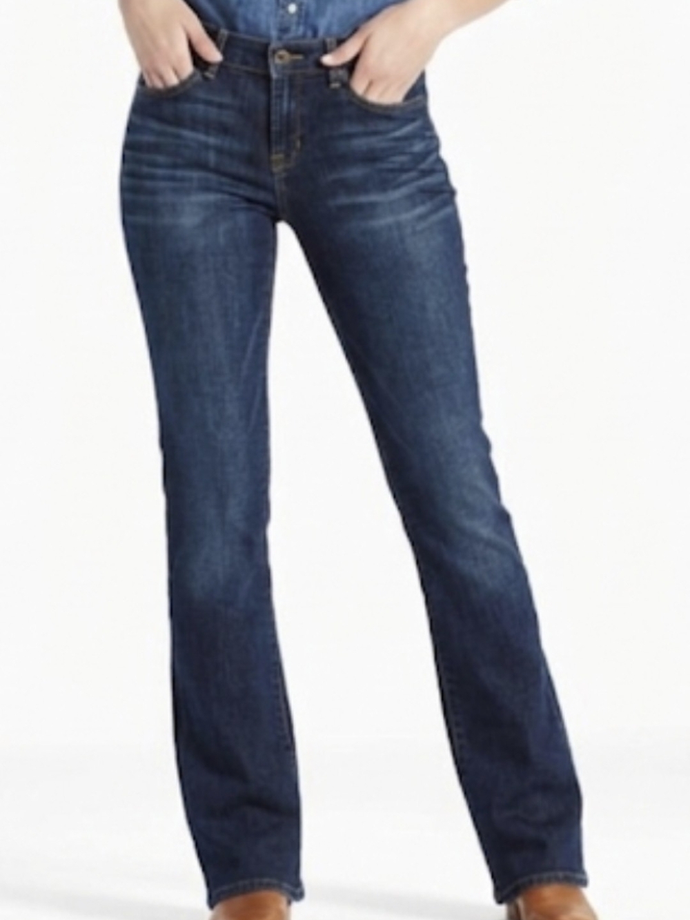 Lucky Brand Women's Dark Blue Boot-Cut Jeans Size 4/27. (SKU 0081)